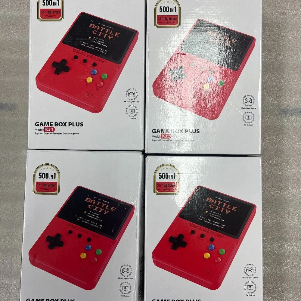 Wholesale Bundle Lot – 6 Handheld Game Consoles + 2 Grip Trainers Mixed Electron
